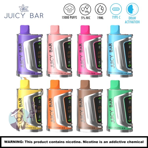 JUICY BAR PRO MAX 15000 PUFFS DISPOSABLE VAPE 5CT/DISPLAY