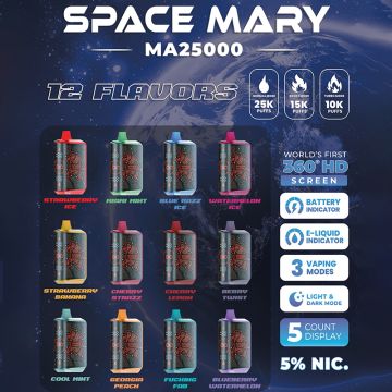 SPACE MARY MA25000 DISPOSABLE VAPE 5CT/DISPLAY