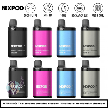 WOTOFO NEXPOD 5000 PUFFS DISPOSABLE VAPE KIT 5CT/DISPLAY