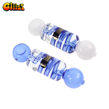 5 IN GLIIZY FREEZABLE GLYCERIN COIL PERCOLATOR GLASS HAND PIPE