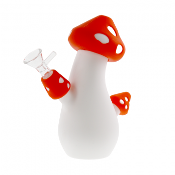 6.5 IN MUSHROOM SILICONE WATER PIPE