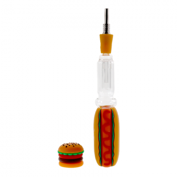 7.5 IN HOT DOG SILICONE NECTAR COLLECTOR SET 10MM 