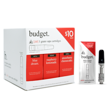 BUDGET D8 | HHC | THC-A VAPE CARTRIDGE 1GM/30CT ASSORTED FLAVORS DISPLAY