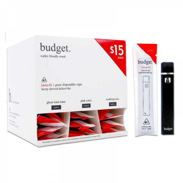 BUDGET D8 | HHC | THC-A DISPOSABLE VAPE 1GM/30CT ASSORTED FLAVORS PACK