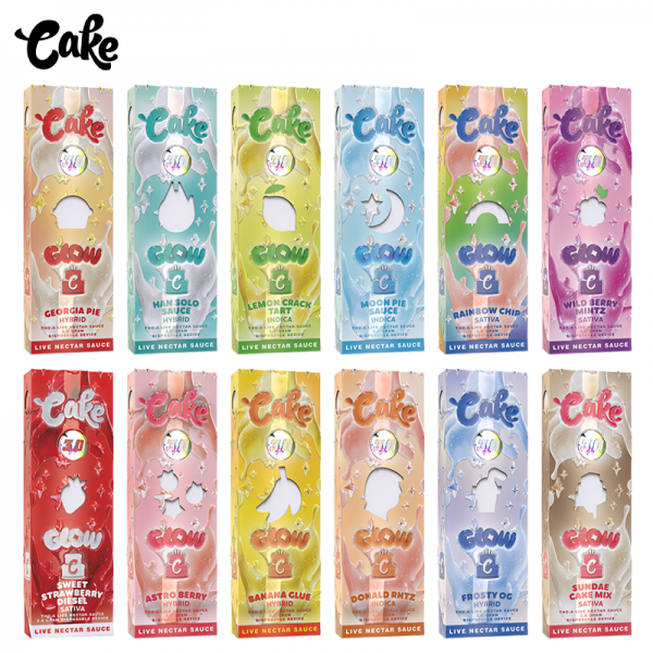 CAKE GLOW 3.0 LIVE NECTAR SAUCE DISPOSABLE VAPE 3GM/5CT/PK