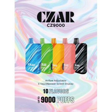 CZAR CZ9000 DISPOSABLE VAPE 5CT/DISPLAY