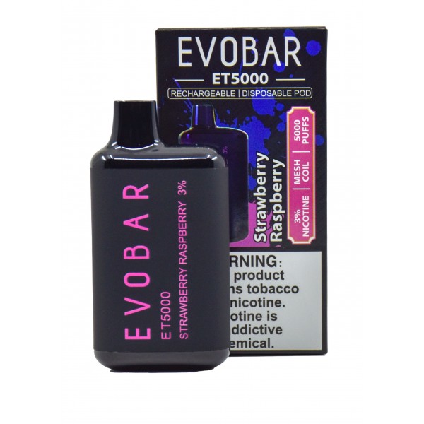 EVO BAR ET5000 NICOTINE DISPOSABLE VAPE 10CT/DISPLAY