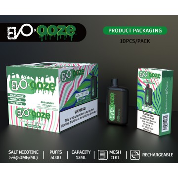 EVO BAR X OOZE ET5000 DISPOSABLE VAPE 10CT/DISPLAY