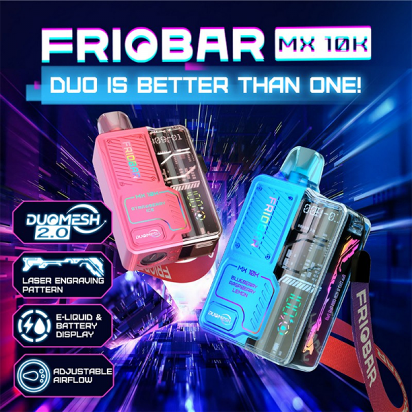 FRIOBAR MX 10000 PUFFS DISPOSABLE VAPE 5CT/DISPLAY (CL)