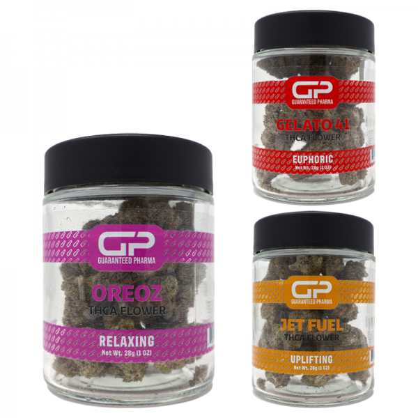 GUARANTEED PHARMA THC-A HERB FLOWER 28GM/JAR