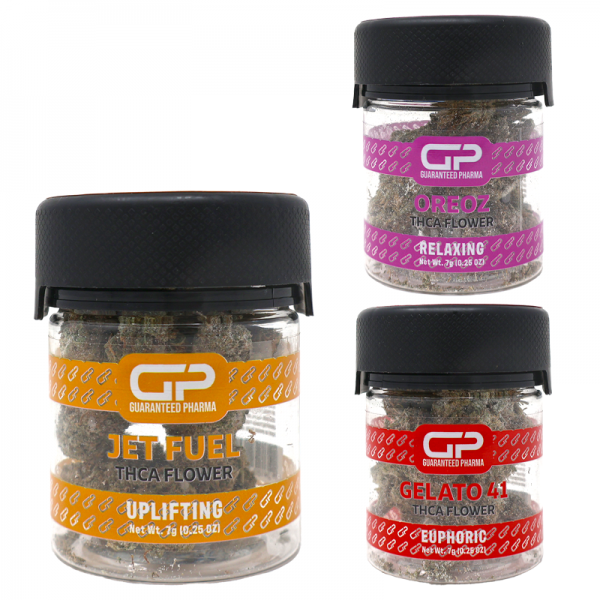 GUARANTEED PHARMA THC-A HERB FLOWER 7GM/JAR