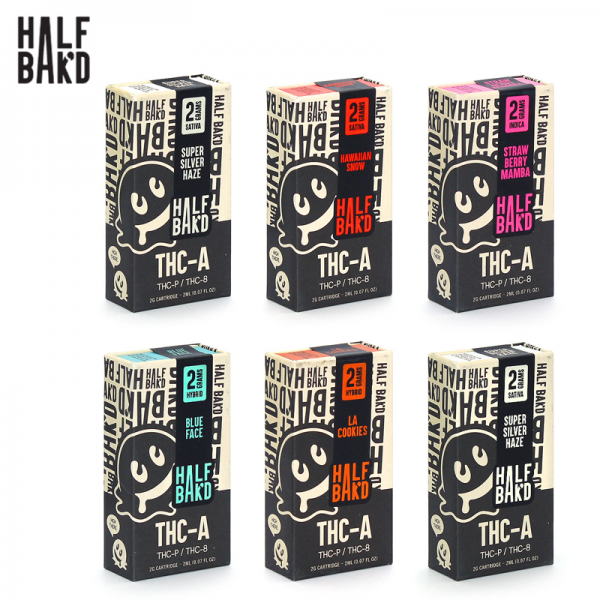 HALF BAK D THC-A VAPE CARTRIDGE 2GM/5CT/PK