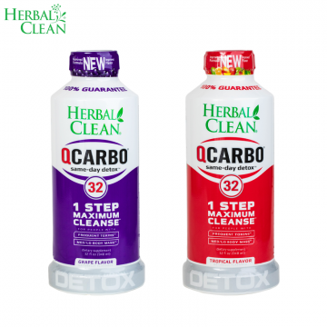 HERBAL CLEAN QCARBO32 MAXIMUM STRENGTH SAME-DAY CLEANSING FORMULA