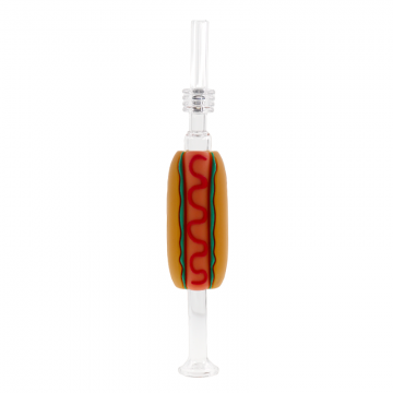 HOTDOG SILICONE NECTAR COLLECTOR STRAW 5CT/PK