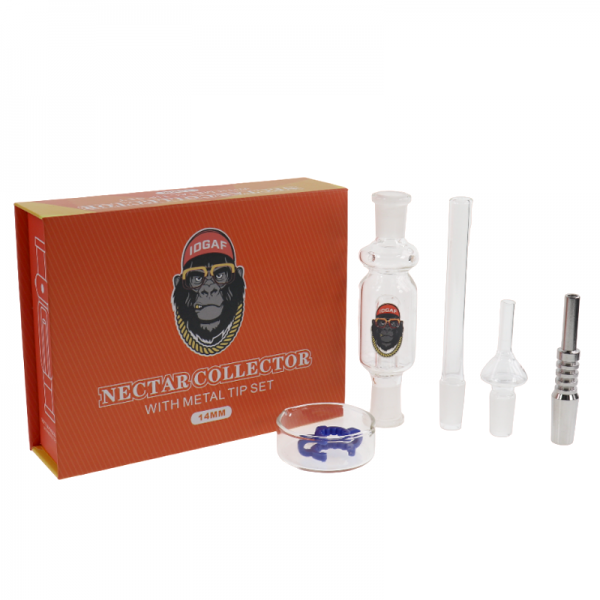 IDGAF 14MM GLASS NECTAR COLLECTOR KIT