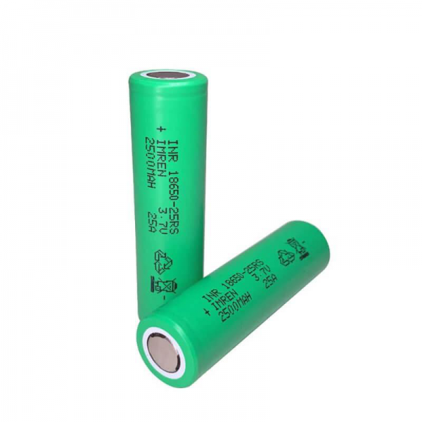 IMREN 25RS 18650 2500mAh 25A Li-ion RECHARGEABLE BATTERY 2CT/PK