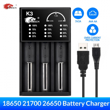 IMREN K3 3 BAY  SMART BATTERY CHARGER