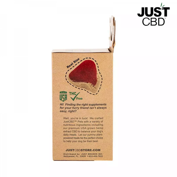 JUST CBD DOG TREATS 100MG/18CT/JAR