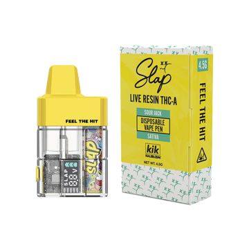 KALIBLOOM KIK SLAP THC-A LIVE RESIN DISPOSABLE VAPE 4.5GM/5CT/PK (CL)