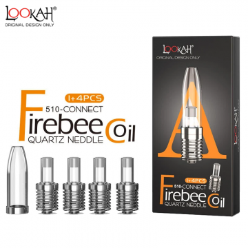 LOOKAH FIREBEE 510 THREAD QUARTZ COILS 5CT/PK