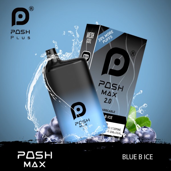 POSH MAX 2.0 5200 PUFFS DISPOSABLE VAPE 5CT/DISPLAY