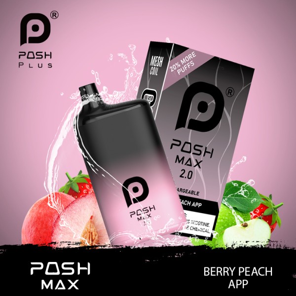 POSH MAX 2.0 5200 PUFFS DISPOSABLE VAPE 5CT/DISPLAY