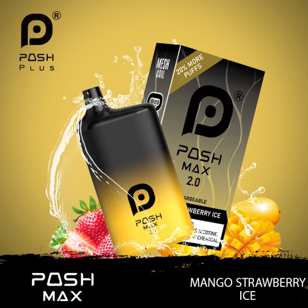 POSH MAX 2.0 5200 PUFFS DISPOSABLE VAPE 5CT/DISPLAY