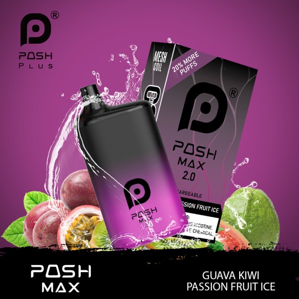 POSH MAX 2.0 5200 PUFFS DISPOSABLE VAPE 5CT/DISPLAY