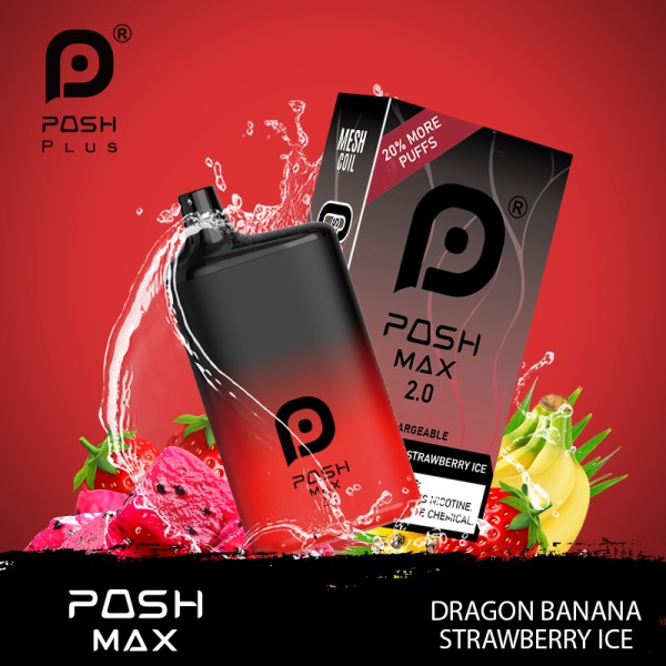 POSH MAX 2.0 5200 PUFFS DISPOSABLE VAPE 5CT/DISPLAY