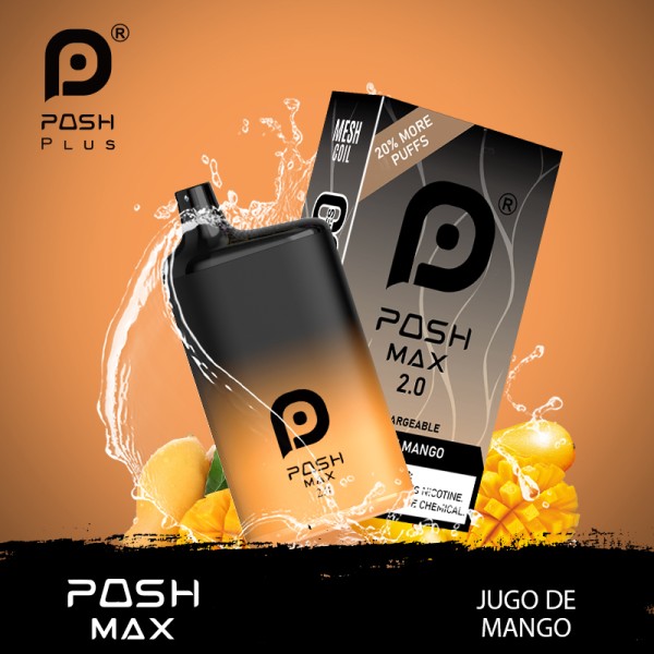 POSH MAX 2.0 5200 PUFFS DISPOSABLE VAPE 5CT/DISPLAY