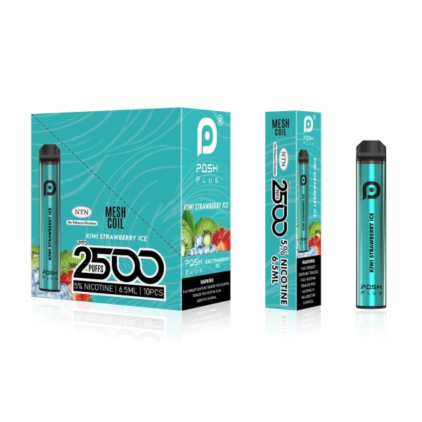 POSH PLUS NTN 2500 PUFFS DISPOSABLE VAPE 10CT/DISPLAY (CL)