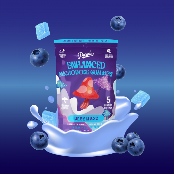 PURPLE MAGIC AMANITA VEGAN MUSHROOM GUMMIES 3000MG/5CT/10PK