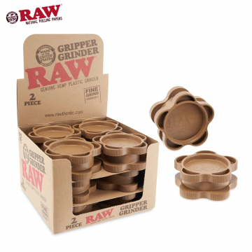 RAW 2-PIECE GRIPPER GRINDER 12CT/DISPLAY