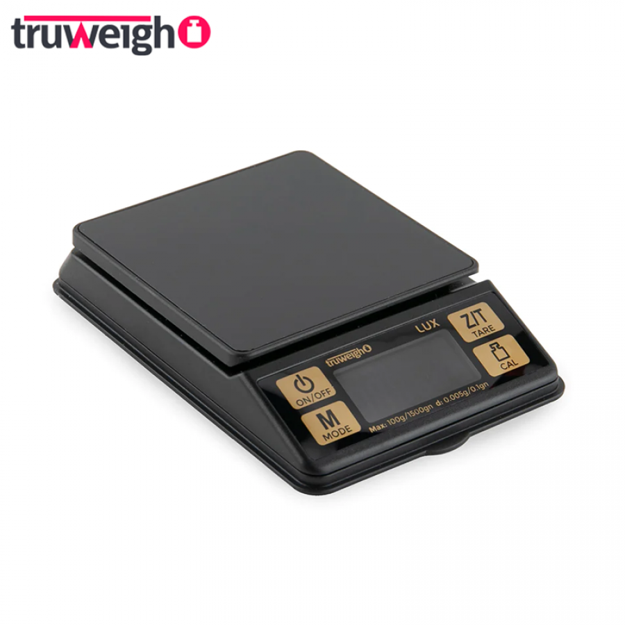 Truweigh Gauge Digital Mini Scale - 100g x 0.01g - Black Pocket Scale