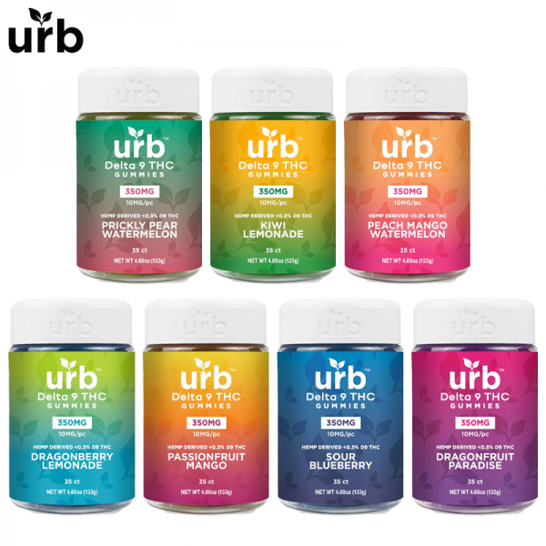 URB D9 THC GUMMIES 350MG/35CT/JAR