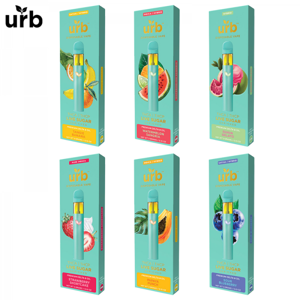 URB LIVE SUGAR THC-P + THC-A DISPOSABLE VAPE 3GM/6CT/PK