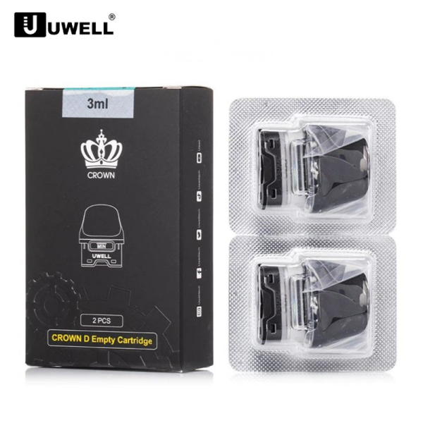 UWELL CROWN D REPLACEMENT PODS 3ML/2CT/PK (CL)