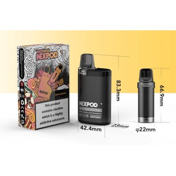 WOTOFO NEXPOD 5000 PUFFS DISPOSABLE VAPE KIT 5CT/DISPLAY