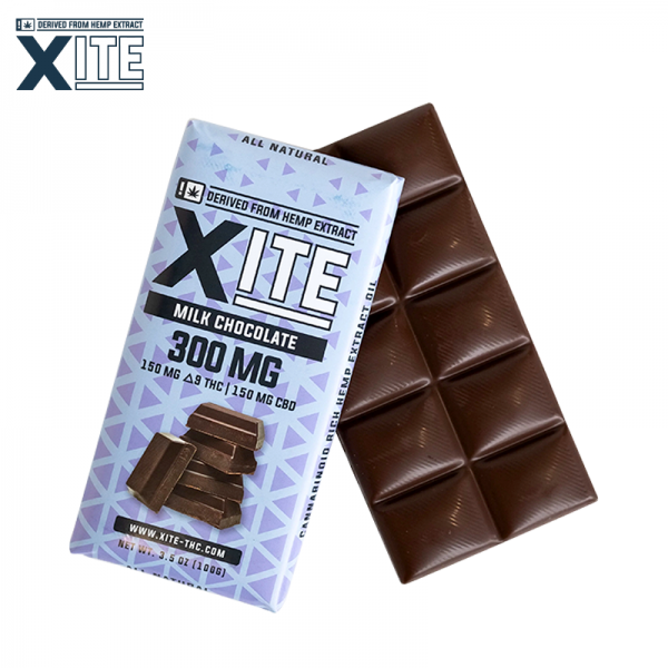 XITE D9 + CBD CHOCOLATE BAR 300MG/8CT/PK (CL)