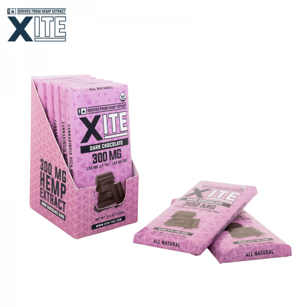 XITE D9 + CBD CHOCOLATE BAR 300MG/8CT/PK (CL)