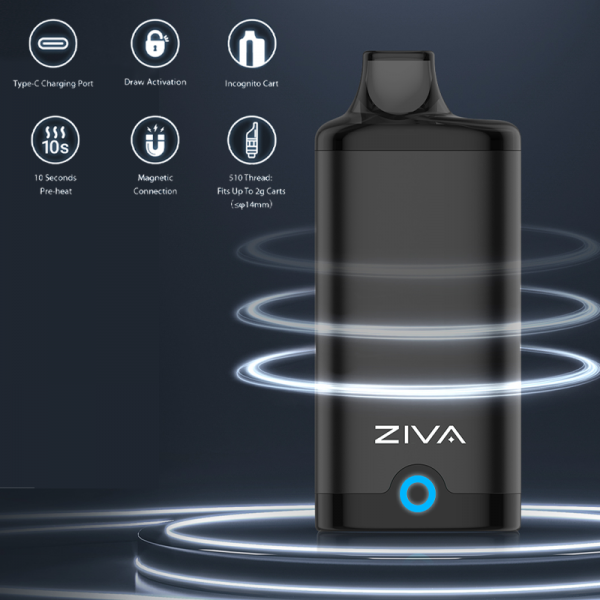 YOCAN ZIVA 650mAh CART BATTERY 10CT/PK