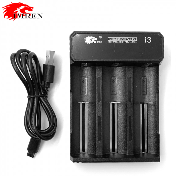 IMREN I3 3 BAY USB BATTERY CHARGER