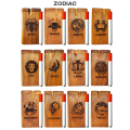 WOOD DUGOUT ZODIAC SIGN LARGE w/METAL BAT