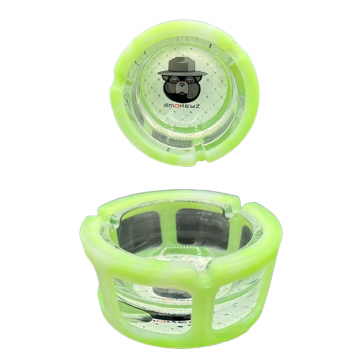 SMOKEYZ ASHTRAY SILICONE GLASS 6CT/DISPLAY