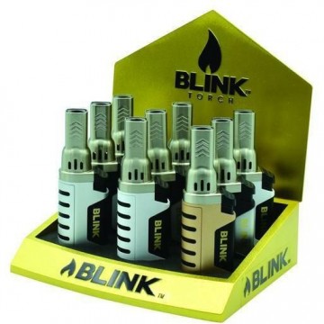 BLINK UNIX ADJUSTABLE FLAME TORCH LIGHTERS 9CT/DISPLAY*