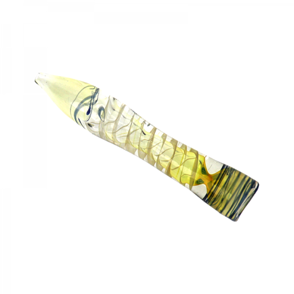 3.5 IN SNAKE ON TOP STRAIGHT GLASS PIPE 10CT/PK