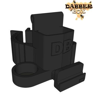 DABBER BOX BONG BACKPACK CLIP 3D PRINTED 15CT/DISPLAY (CL)