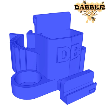 DABBER BOX BONG BACKPACK CLIP 3D PRINTED 15CT/DISPLAY (CL)