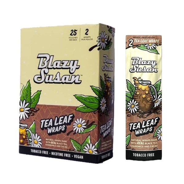 BLAZY SUSAN REAL TEA LEAF WRAPS 2CT/25PK